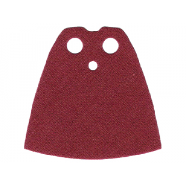 dark red minifigure cape cloth standard - traditional starched fabric - 4.0cm height