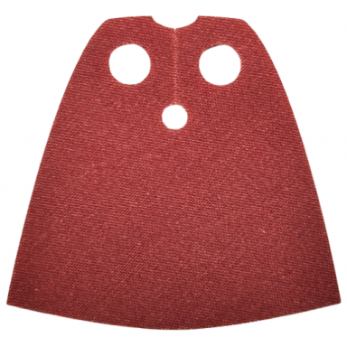 dark red minifigure cape cloth standard - traditional starched fabric - 3.9cm height