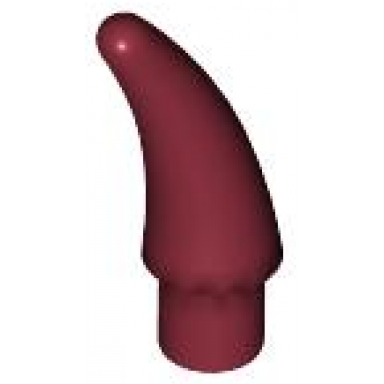 dark red barb claw horn tooth - small