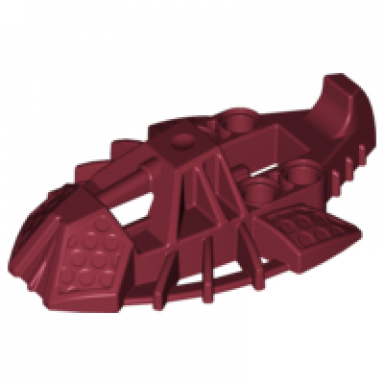 dark red bionicle foot toa inika elliptical