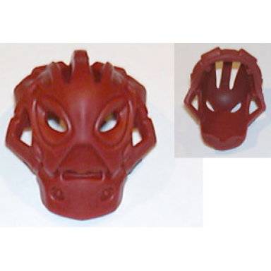 dark red bionicle mask calix - flexible rubber