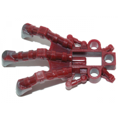 dark red bionicle foot piraka clawed with marbled pearl dark gray pattern