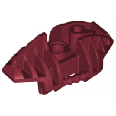 dark red bionicle piraka leg upper section cover
