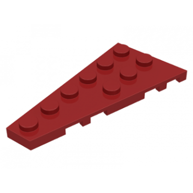 dark red wedge plate 6 x 3 left