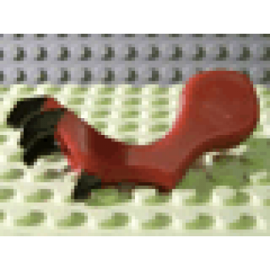 dark red dragon arm with black claws pattern left