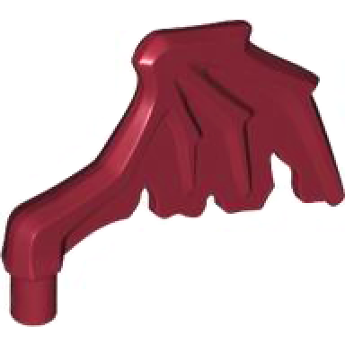dark red minifigure wing webbed tattered