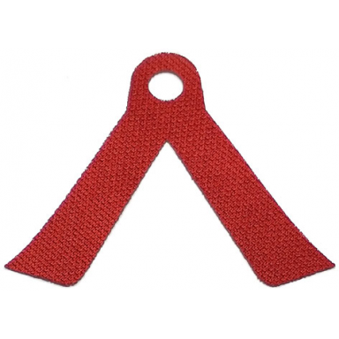 dark red minifigure cape cloth 2 long tails - spongy stretchable fabric
