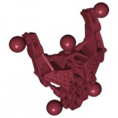 dark red bionicle matoran torso av-matoran type 2