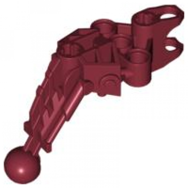 dark red bionicle arm leg upper section solek
