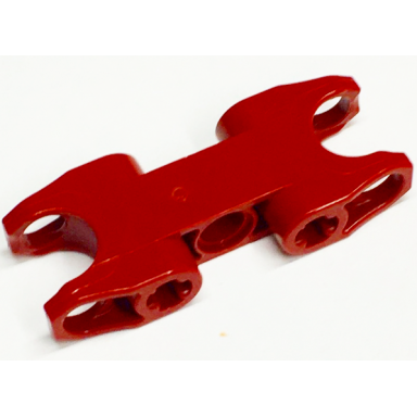 dark red technic axle and pin connector 2 x 5 with 2 ball joint sockets closed sides closed axle holes