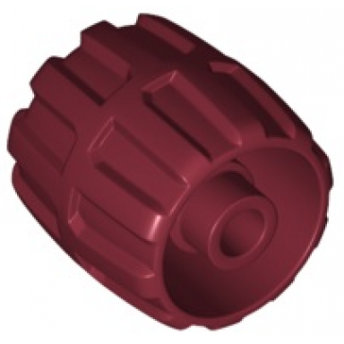 dark red wheel hard plastic small 22mm d x 24mm