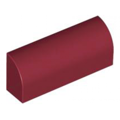 dark red slope curved 1 x 4 x 1 1 3
