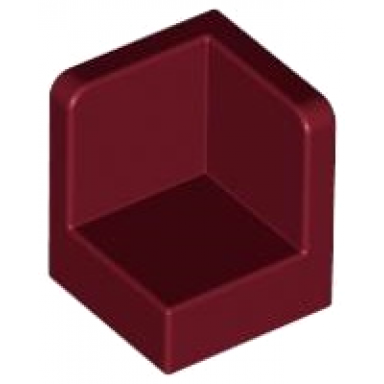 dark red panel 1 x 1 x 1 corner