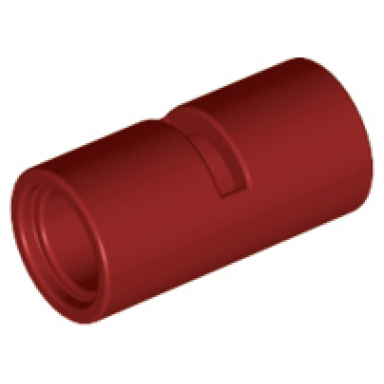 dark red technic pin connector round 2l with slot pin joiner round