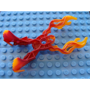 dark red bionicle weapon fire claw with marbled trans-orange pattern