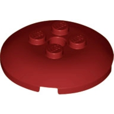 dark red brick round 4 x 4 x 2 3 dome top with hole