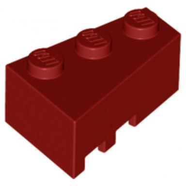 dark red wedge 3 x 2 right