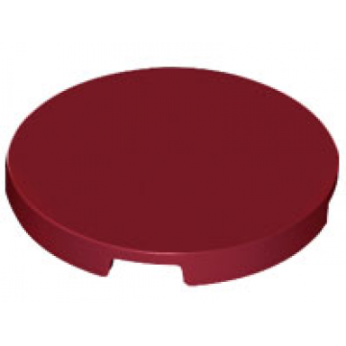 dark red tile round 3 x 3