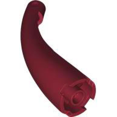 dark red dragon tail neck curved