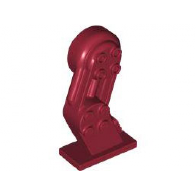 dark red large figure leg left with black rotation joint pin