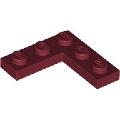 dark red plate 3 x 3 corner