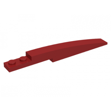 dark red slope curved 10 x 1