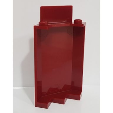 dark red panel 3 x 3 x 6 corner wall without bottom indentations