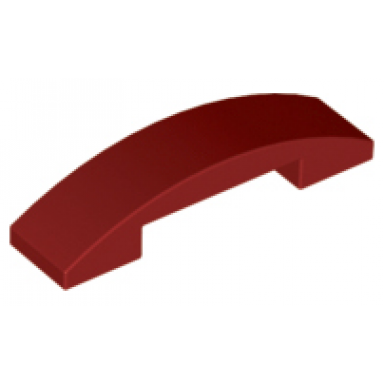 dark red slope curved 4 x 1 x 2 3 double