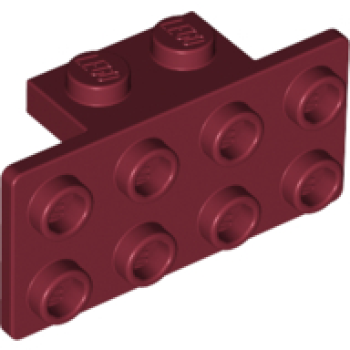 dark red bracket 1 x 2 - 2 x 4