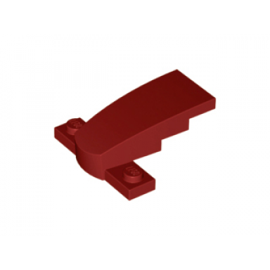 dark red wedge 4 x 2 x 1 1 3 with 1 x 4 base