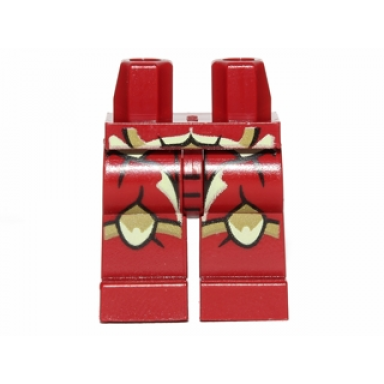 dark red hips and legs with galaxy squad buggoid with olive green stripes and exoskeleton pattern