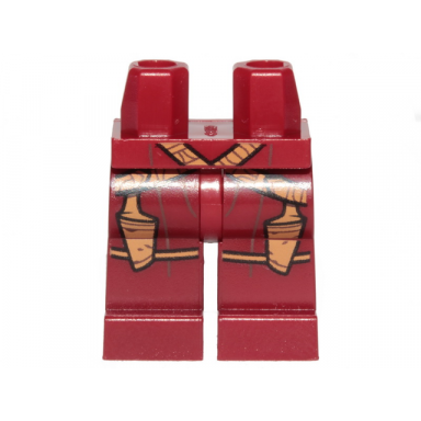 dark red hips and legs with medium nougat belt and holsters pattern