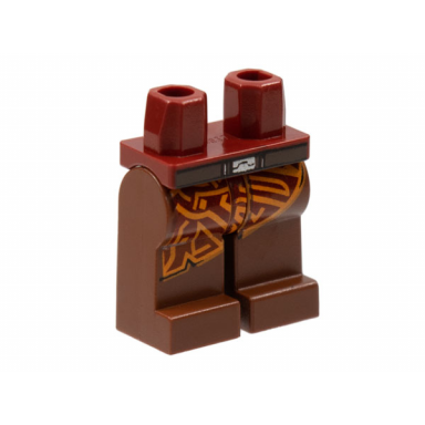 dark red hips and reddish brown legs with sw belt and skirt pattern