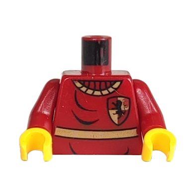 dark red torso harry potter quidditch gryffindor pattern dark red arms yellow hands