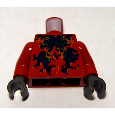 dark red torso atlantis squid pattern dark red arms dark bluish gray hands
