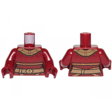 dark red torso sw female outline jumpsuit with gold belt and neck armor pattern dark red arms dark red hands