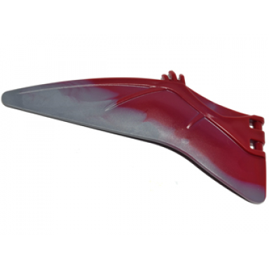 dark red dinosaur wing pteranodon - left with marbled dark bluish gray edge pattern