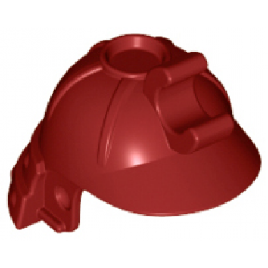dark red minifigure headgear helmet ninja samurai with clip and long visor