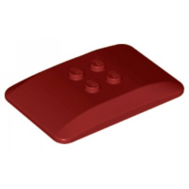 dark red wedge 6 x 4 x 2 3 quad curved