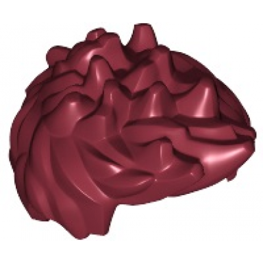 dark red minifigure hair spiked