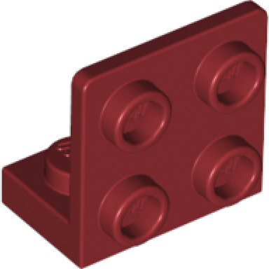 dark red bracket 1 x 2 - 2 x 2 inverted