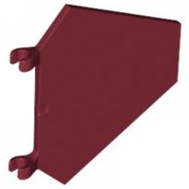 dark red flag 5 x 6 hexagonal
