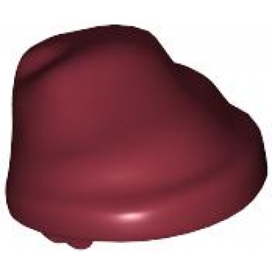 dark red minifigure headgear hat cloth wrap bandana with single tail in back