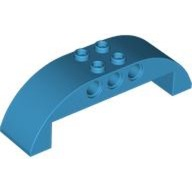 dark azure slope curved 8 x 2 x 2 double