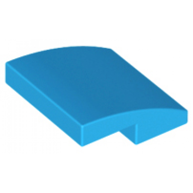 dark azure slope curved 2 x 2 x 2 3