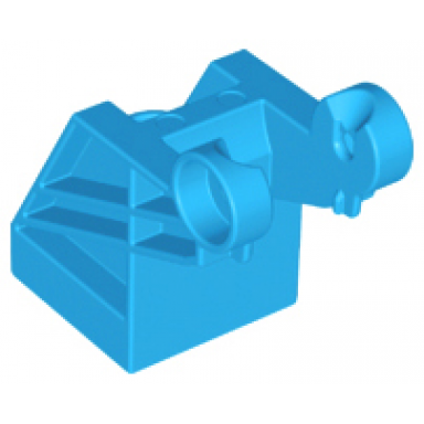 dark azure duplo hook base 2 x 2 with thick bracing drum narrow ridged holder