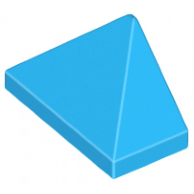 dark azure slope 45 2 x 1 triple with bottom stud holder