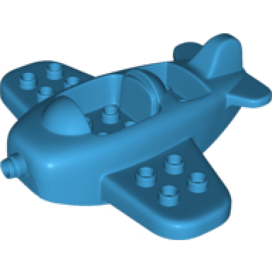 dark azure duplo airplane small