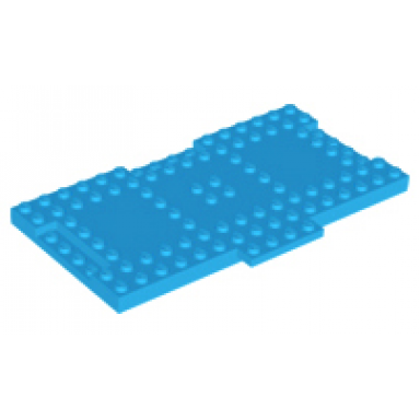 dark azure brick modified 8 x 16 x 2 3 with 1 x 4 indentations and 1 x 4 plate