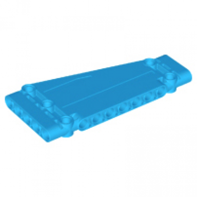 dark azure technic panel plate 5 x 11 x 1 tapered